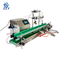 Machine de remplissage de liquides cosmétiques haute précision avec convoyeur pour la ligne d'emballage de parfums, d'huiles essentielles, de sérums et de gels pour ongles