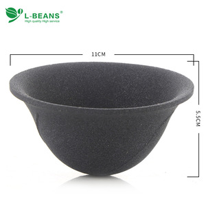 กรวยกรองกาแฟเซรามิก L-Beans แบบไม่มีรูพรุน สำหรับการชงกาแฟแบบดริป พร้อมด้ามจับโลหะและแก้วเซิร์ฟเวอร์ - Product Image 2