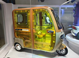 Triciclo Eléctrico Popular de 3 Ruedas <span class=keywords><strong>con</strong></span> Cabina Cerrada para el Conductor, Patineta Eléctrica <span class=keywords><strong>con</strong></span> <span class=keywords><strong>Asiento</strong></span> para Pasajeros - Product Image 4