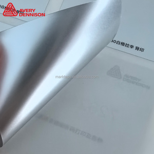 AVERY DENNISON <span class=keywords><strong>Fasson</strong></span> 72826T Rouleau d'étiquettes en film polyester argenté personnalisé 50 microns, découpé à la presse, matériau d'étiquetage industriel certifié UL969 - Product Image 3