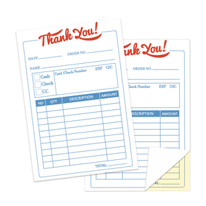 Customized A4 Receipt Book 2-Part Carbonless Sales Invoice Book 8.3x5.5 Inches Invoice Receipt Book With Carbon <strong>Copies</strong> 145x210mm - Product Image 3