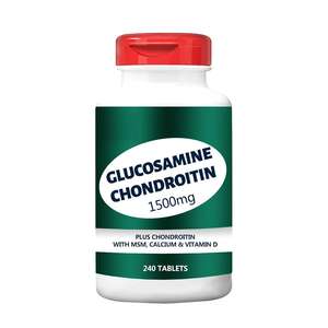 Kondroitin Glikoz Tabletleri MSM Kalsiyum Vitamin D Yetişkin Yaşlı Eklem Sağlığı-240 tablet 24 Ay Raf Ömrü Işık Geçirmez OEM - Product Image 1