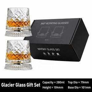 Juego de Vasos de Cóctel Giratorios 360° con Caja de Regalo Premium, Vaso de Bourbon Giratorio de Cristal sin Plomo para Bar en Casa, Venta al por Mayor - Product Image 2