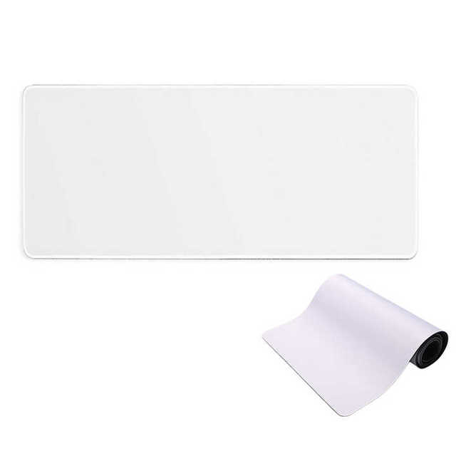 800*300MM Large Size Waterproof Sublimation Blanks Mouse Mat White Non-Slip Rubber Base Gaming Mouse Pad