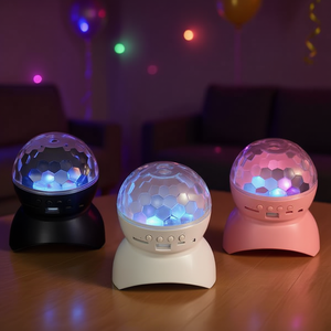 Bluetooth Speaker With <b>Led</b> Light Party Lighting Mini Disco <b>Ball</b> For Home Party - Product Image 3