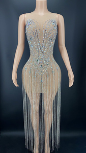Pakaian pesta mewah Applique kristal berlian rumbai gaun Prom gaun malam <span class=keywords><strong>Debut</strong></span> ukuran besar pesta - Product Image 5