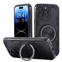 Armure Camshield Antichoc Béquille Magnétique Téléphone étui pour iphone 17 Air 16 Plus 15 14 13 Pro Max 12 11