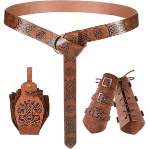 ชุดเอลฟ์ป่าสมัยยุคกลางพร้อมฮู้ด เข็มขัด และเครื่องประดับสำหรับผู้หญิง คอสเพลย์ชุดนางฟ้าเรเนซองส์ - Product Image 3