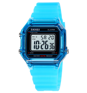 SKMEI 1698 Chất Lượng Tốt Vuông <span class=keywords><strong>LED</strong></span> Đồng Hồ Đeo Tay Sáng Phong Cách PU Ban Nhạc Không Thấm Nước Đồng Hồ Kỹ Thuật Số - Product Image 5