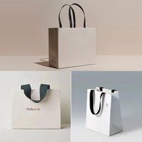 Sacs en papier Cadeau Shopping Personnalisé avec Logos Sac Votre Propre logo Petite Entreprise Kraft Goodie Luxe Ruban Poignée Bolsas De Regalo