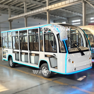 รถเที่ยวชมสถานที่ไฟฟ้าแบบปิดตกแต่งด้วยไฟ LED สำหรับการขนส่งนักท่องเที่ยว - Product Image 2