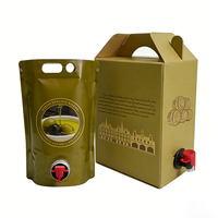 Sacs de remplissage d'eau en plastique sans BPA de 8 L pour la randonnée en extérieur, grande capacité, poche souple pour huile d'olive avec bec verseur et robinet