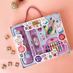 Set de Regalo Escolar Ecológico con Diseño de Dibujos Animados para Niños, con Mini Ábaco y Ajedrez de Vuelo para el Desarrollo Intelectual - Product Image 5