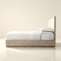 Tête de lit en tissu écologique durable et moderne, panneau en bois massif richement texturé, lit multifonctionnel pour appartement et maison