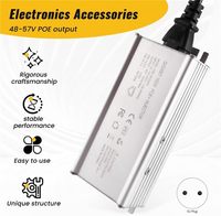 Injektor PoE 150W 2.5G/1.25G Starlink Gen 3/2 Material Aluminium Alloy Disipasi Panas Perlindungan Tegangan Ganda Input 100-240V