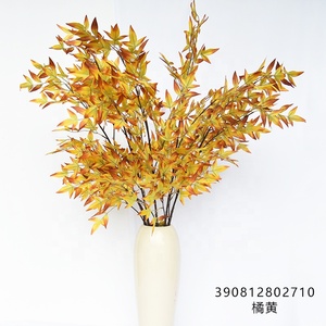 Hunan Zhangjiajie Fuyuan Yiwu orange <span class=keywords><strong>jaune</strong></span> soie plantes <span class=keywords><strong>tige</strong></span> unique nandina artificiel céleste feuilles de <span class=keywords><strong>bambou</strong></span> pour décoration de mariage - Product Image 2