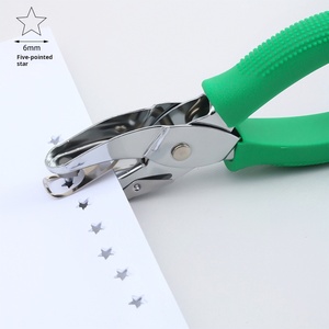 Perforateur de papier STARPRINT Love (672) en acier inoxydable avec revêtement en caoutchouc, gain de temps, <span class=keywords><strong>1</strong></span> <span class=keywords><strong>trou</strong></span> - Product Image 1