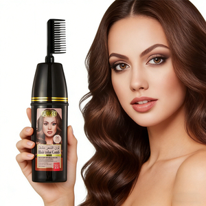 Shampoo colorant capillaire noir à l'extrait de plantes naturelles UUKKG, très vendu, coloration rapide rouge, violet, <span class=keywords><strong>brun</strong></span>, peigne colorant capillaire pour usage domestique - Product Image 3