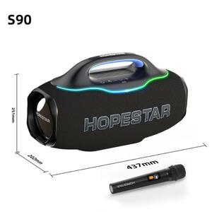 HOPESTAR S90 220W, haut-parleur portable sans fil de grande puissance <span class=keywords><strong>pour</strong></span> l'extérieur, Bluetooth BT5.4 TWS, super basses, avec microphone - Product Image 4