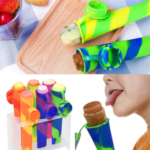 Molde de paletas de hielo de silicona sin BPA de grado alimenticio 100%, fácil liberación, fabricante de paletas congeladas caseras con tapa reutilizable ecológica - Product Image 3