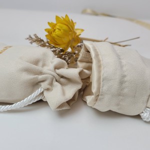 <b>Personalised</b> Custom Logo Printed Small Pouch Luxury Suede Necklace <b>Drawstring</b> Jewelry Packaging <b>Bag</b> - Product Image 3