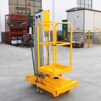 Plateforme élévatrice verticale électrique 4-10m, machine de levage à mât, plateforme élévatrice hydraulique portable en aluminium pour le levage de personnes