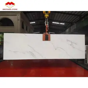 Sintere Stone Slab Artificial White Marble Sintered sintered stone cerment effect wall