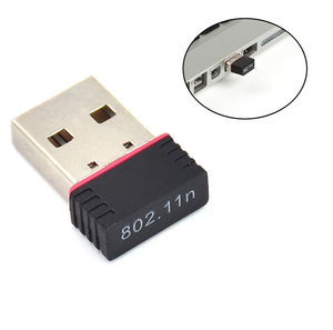 Adaptor wifi usb mini RTL8188 Chipset, adaptor dongle usb wifi kartu jaringan WI-FI 802.11n 150M adaptor wifi untuk pc