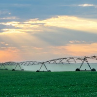 2025 nouvelle machine d'irrigation par aspersion pivotante pour centre d'agriculture en métal IoT activée avec moteur moteur et boîte de vitesses pour une utilisation agricole