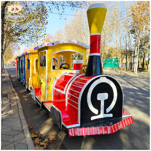 Manèges de parc d'attractions en plein air Train touristique Manèges de train de parc d'attractions Train électrique sans rail à vendre - Product Image 4
