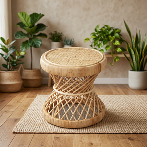 Mesa Redonda de Ratán Nhat Minh, Madera Natural, Diseño Rústico, Muebles para Sala de Estar, Duraderos - Product Image 3