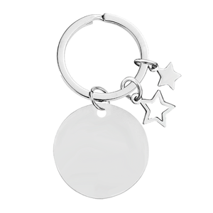 Porte-clés personnalisé gravé Ywyougang avec pendentif étoile <span class=keywords><strong>creuse</strong></span>, 4 couleurs, en acier inoxydable, pour cadeau - Product Image 6