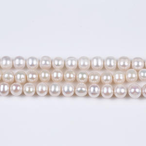 Promotional Handmade DIY Natural <b>Freshwater</b> <b>Pearl</b> Necklace <b>Bracelet</b> Punch <b>Pearl</b> 10-11mm White Near Round Loose <b>Pearls</b> - Product Image 5