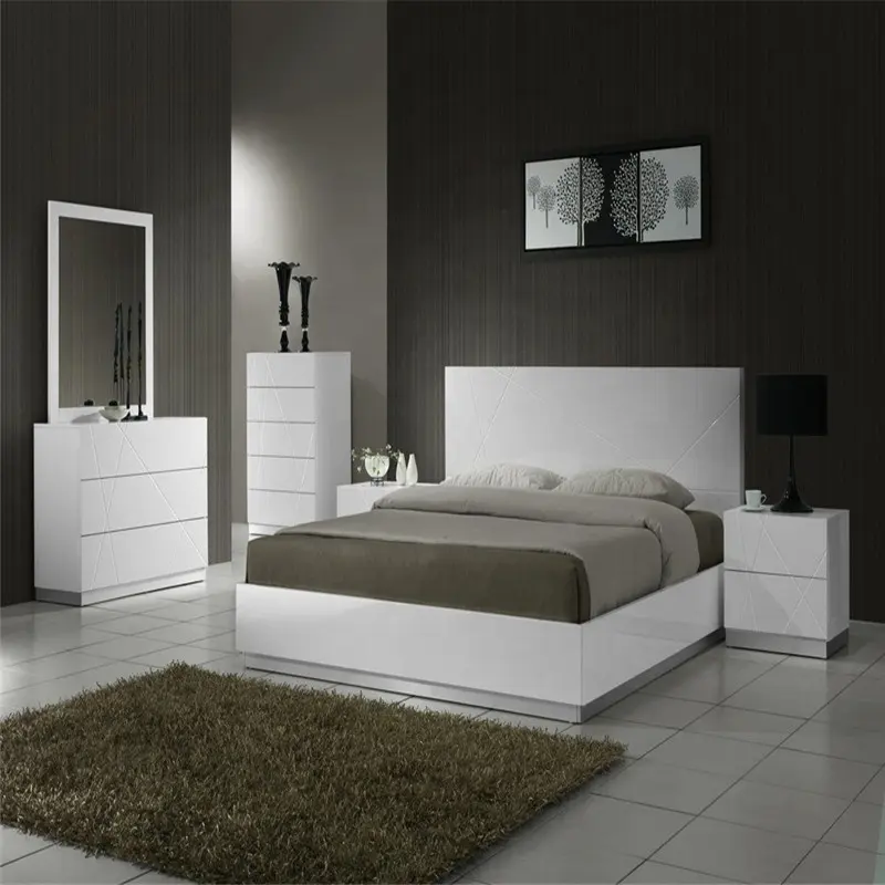 modern sofa king size cheap wood home bedroom furniture bedding sets double Beds