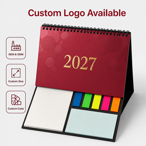 Almanaque 2027, Impresión de Diseño, Calendario de Escritorio Grande Decorativo, Planificador de Mesa con Hojas Intercambiables, Set de Regalo Empresarial, Notas Adhesivas con Calendario - Product Image 2
