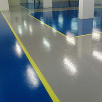 Revêtement liquide résistant à l'usure de peinture de plancher de granit époxyde imperméable pour l'application de plancher