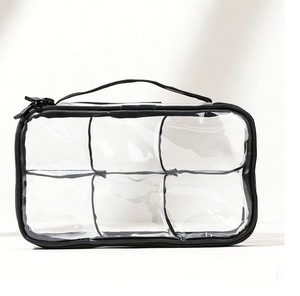 Bolsa de Aseo Transparente Aprobada por la TSA, Bolsa de Maquillaje de PVC, Organizador de Cosméticos para Mujeres y Hombres - Product Image 4