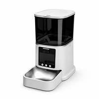 Distributeur automatique intelligent et portable pour animaux de compagnie (chats et chiens) – Alimentation programmée, contrôle des portions, grande capacité, en acier inoxydable, étanche