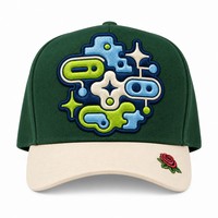 Casquette de baseball personnalisée avec broderie Old English, 5 panneaux, visière incurvée, style Dad Hat, streetwear urbain West Coast, vente en gros, faible MOQ