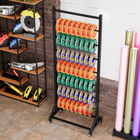 Présentoir de sol en métal Chuimei pour magasins de détail - Taille et couleur personnalisables, support de rangement pour bobines de câbles et rouleaux de moquette