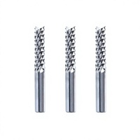 Fraise à queue en carbure de tungstène non revêtue pour usinage de circuits imprimés, outils de gravure de circuits, fraises à maïs pour fraisage