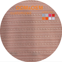 Nouvelle Collection 2026 – Tissu Tricoté 100% Polyester Effet Soie Glacée à Rayures Barbi, Extensible, Écologique, Léger, Doux et Respirant pour Vêtements