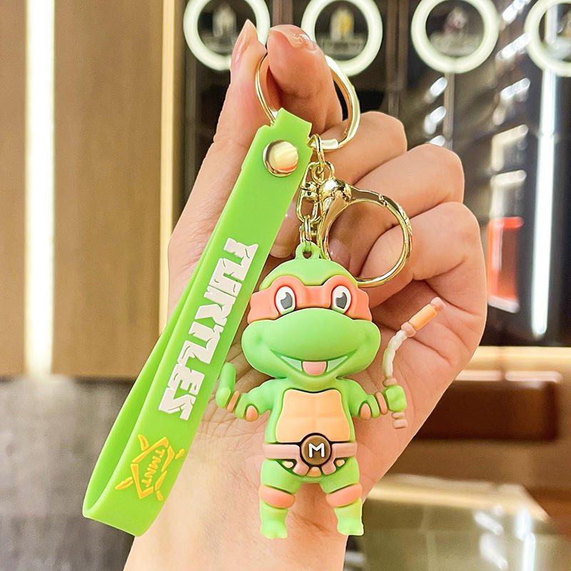 Porte-clés tortue ii-michelangelo orange