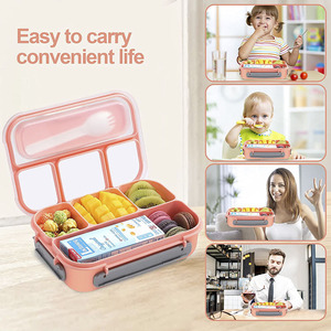 Loncheras Bento Cuadradas para Niños Dericsson, Aptas para Microondas, Capacidad de 1-3L, en Oferta - Product Image 3