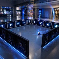 Mur de jeu de football interactif LED avec capteur intelligent pour l'entraînement de football en salle, idéal pour les centres commerciaux, les parcs d'attractions et l'entraînement des jeunes