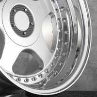 Jantes Futura Bku 3 pièces pour BMW E34 M5 E39 E24 M6 E28 E36 E30 M3 E90 17 18 pouces 5x120 Jantes en alliage personnalisées à cinq branches