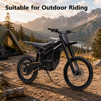 Moto tout-terrain électrique en alliage d'aluminium avec moteur central de 32 kW 97,2 V, vitesse maximale de 100 km/h pour adultes