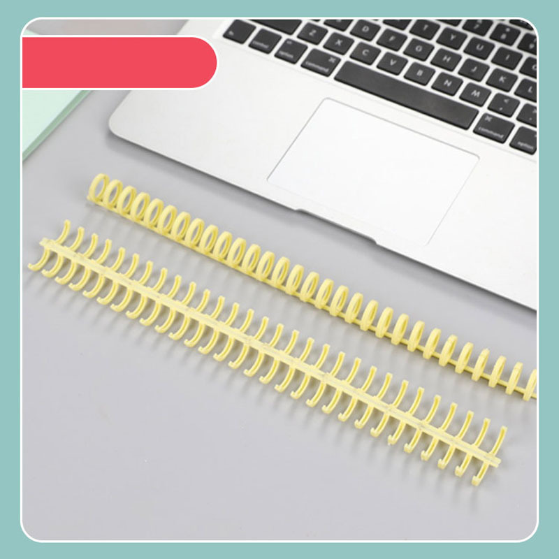 Lot De 20 Spirales De Reliure Plastique 8mm - Capacité 40 Feuilles, Pas 4:1, Pour Classeur Manuel