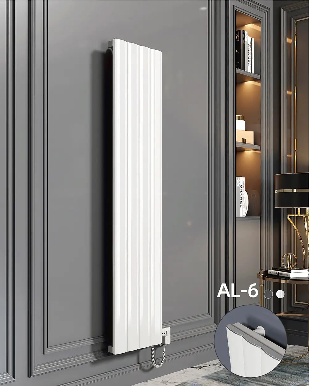 Bode Groothandel Nieuw Ontwerp Wit Aluminium Platte Buis Radiator Flat Panel Verticale Radiatoren Fabrikant