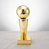 Trophée de championnat en résine électroplaquée de haute qualité, trophée de compétition sportive de basketball, design créatif, souvenir pour les fans
